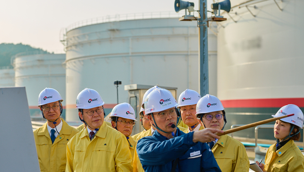 李대통령 28일 서산 한국석유공사 비축기지 전격 방문 에너지 수급 상황 직접 점검!